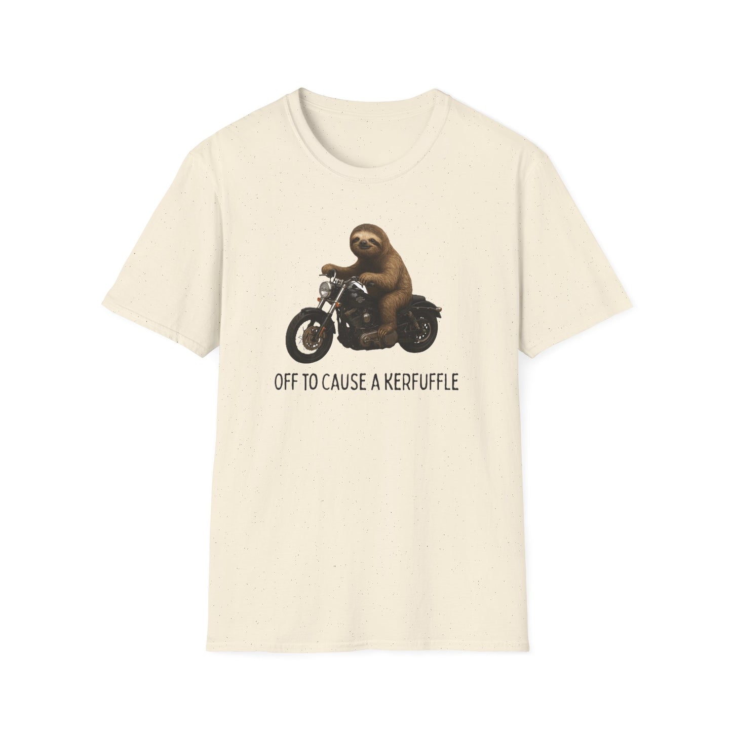 Cool Sloth Motorcycle Unisex T-Shirt, Funny Graphic Tee, Gifts for Him, Casual Wear, Animal Lover Gift, Birthday Present