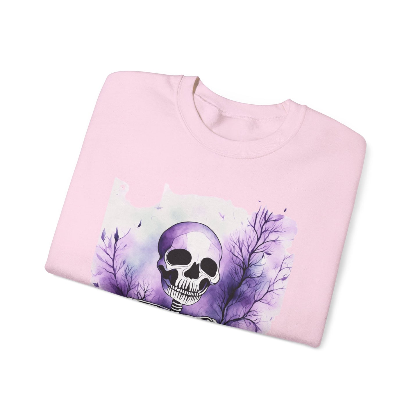 Skeleton Art Unisex Sweatshirt, Cozy Fall Fashion, Halloween Outfit, Artistic Gift, Skeleton Sweatshirt, Soft Crewneck