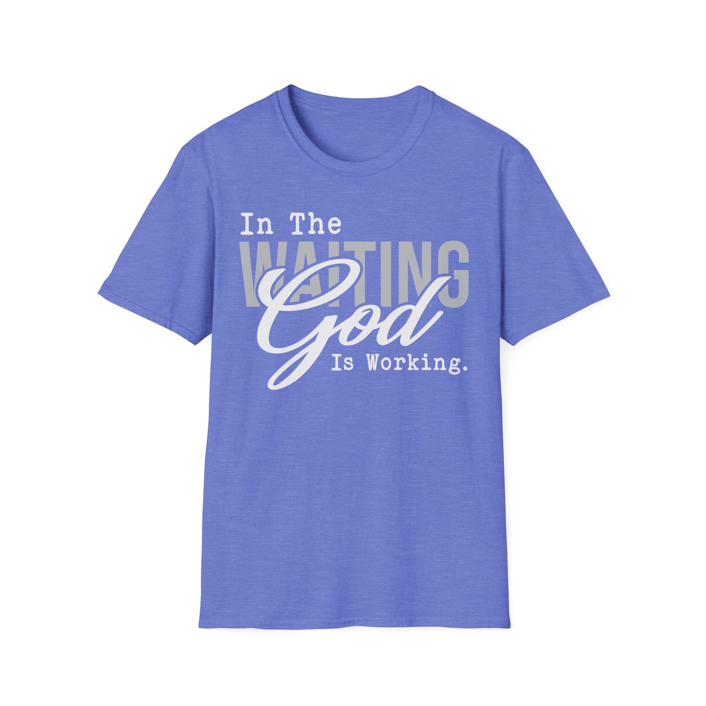 Faith-Inspired Unisex T-Shirt – Waiting on God Design, Spiritual Shirt, Christian Gift, Inspirational Apparel, Faith-Based Wear