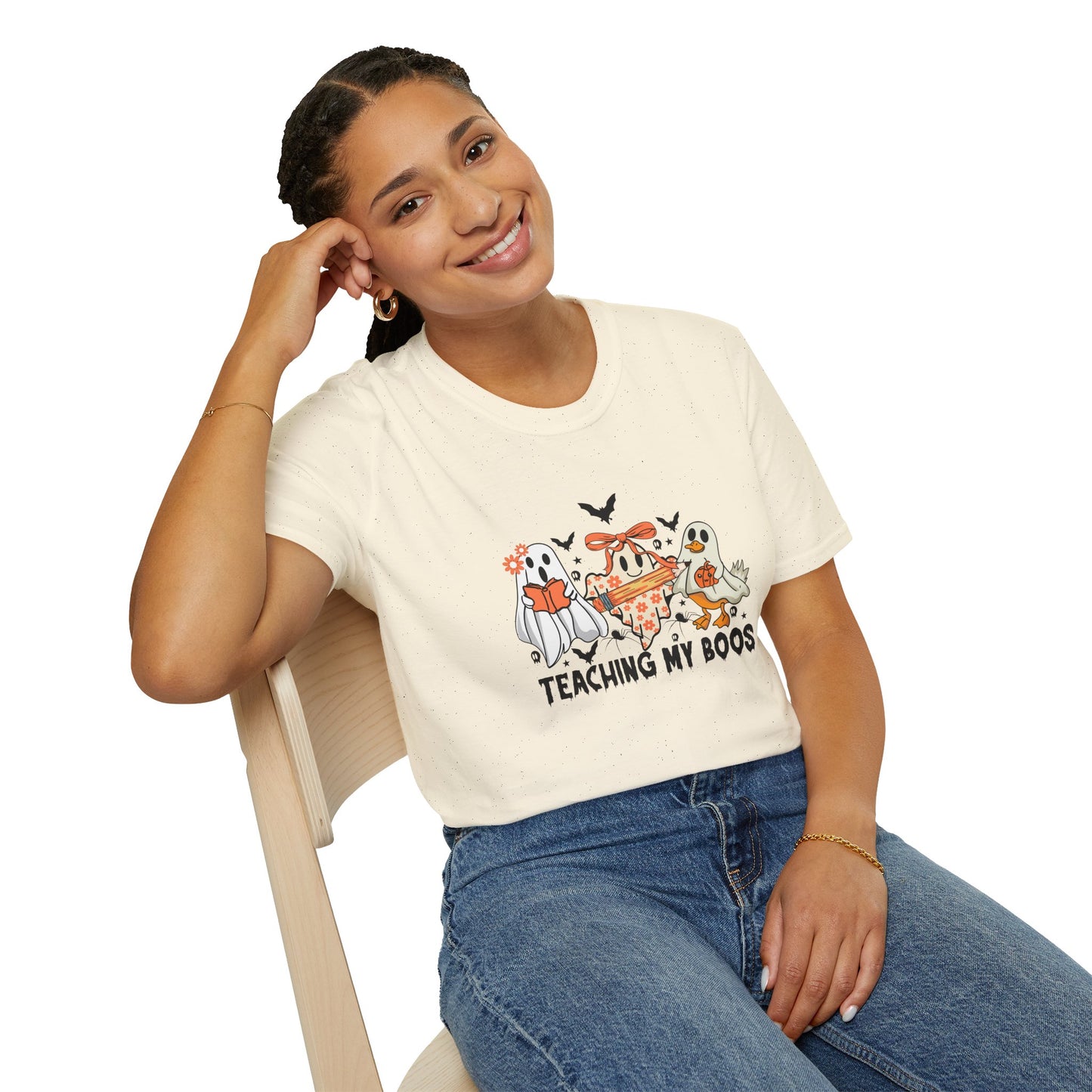 Teaching My Boos Halloween Unisex T-Shirt, Spooky Tee, Kids Play Shirt, Halloween Costume Shirt, Ghosts and Monsters Apparel