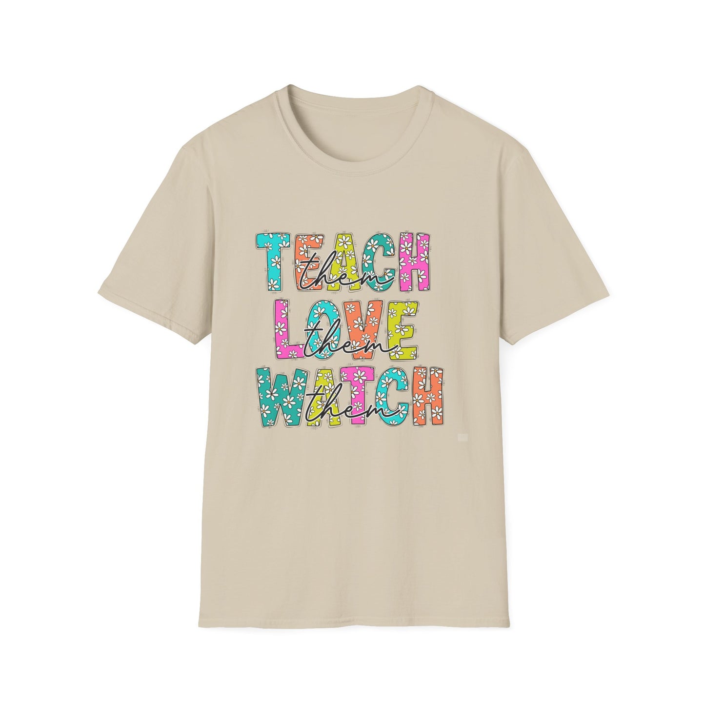 Colorful Teacher Appreciation T-Shirt, Unisex Casual Tee, Fun Gift for Educators, Back to School Shirt, Inspiring Classroom Wear