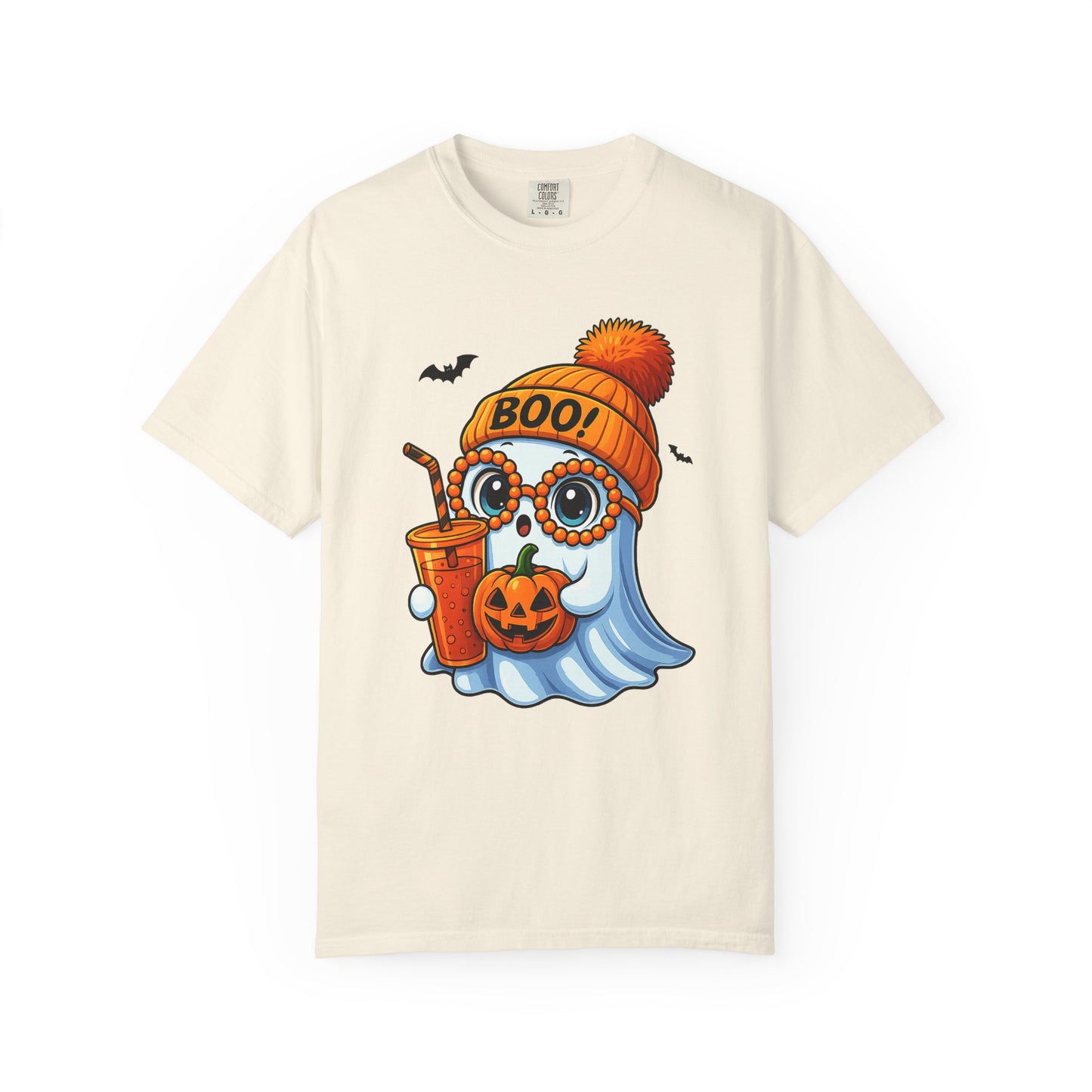 Halloween Ghost T-shirt, Comfortable Unisex Tee, Boo Theme Shirt, Fall Fashion, Spooky Season Gift