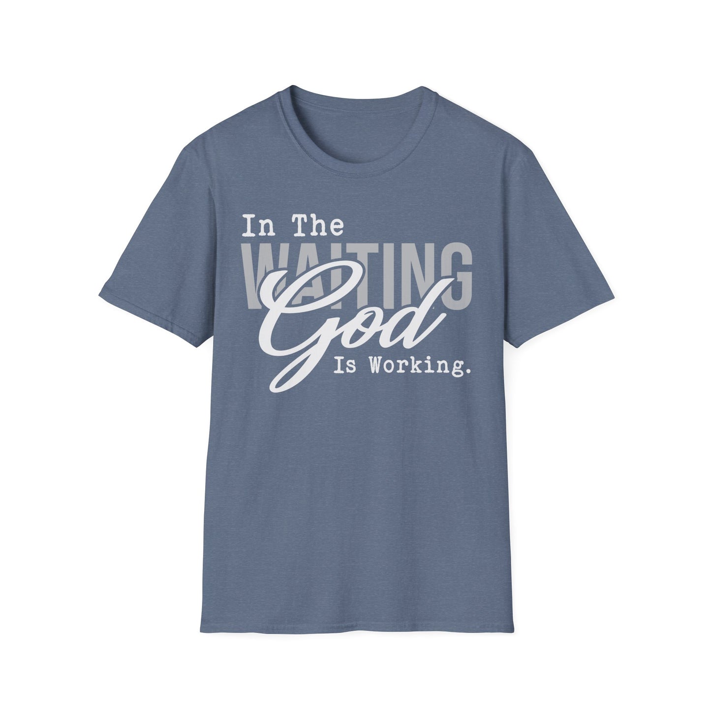 Faith-Inspired Unisex T-Shirt – Waiting on God Design, Spiritual Shirt, Christian Gift, Inspirational Apparel, Faith-Based Wear