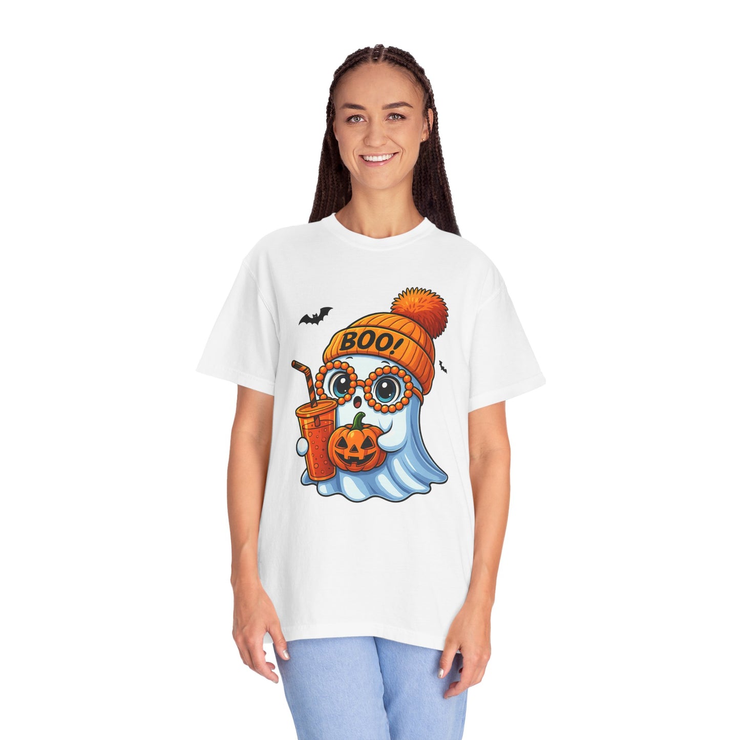 Halloween Ghost T-shirt, Comfortable Unisex Tee, Boo Theme Shirt, Fall Fashion, Spooky Season Gift