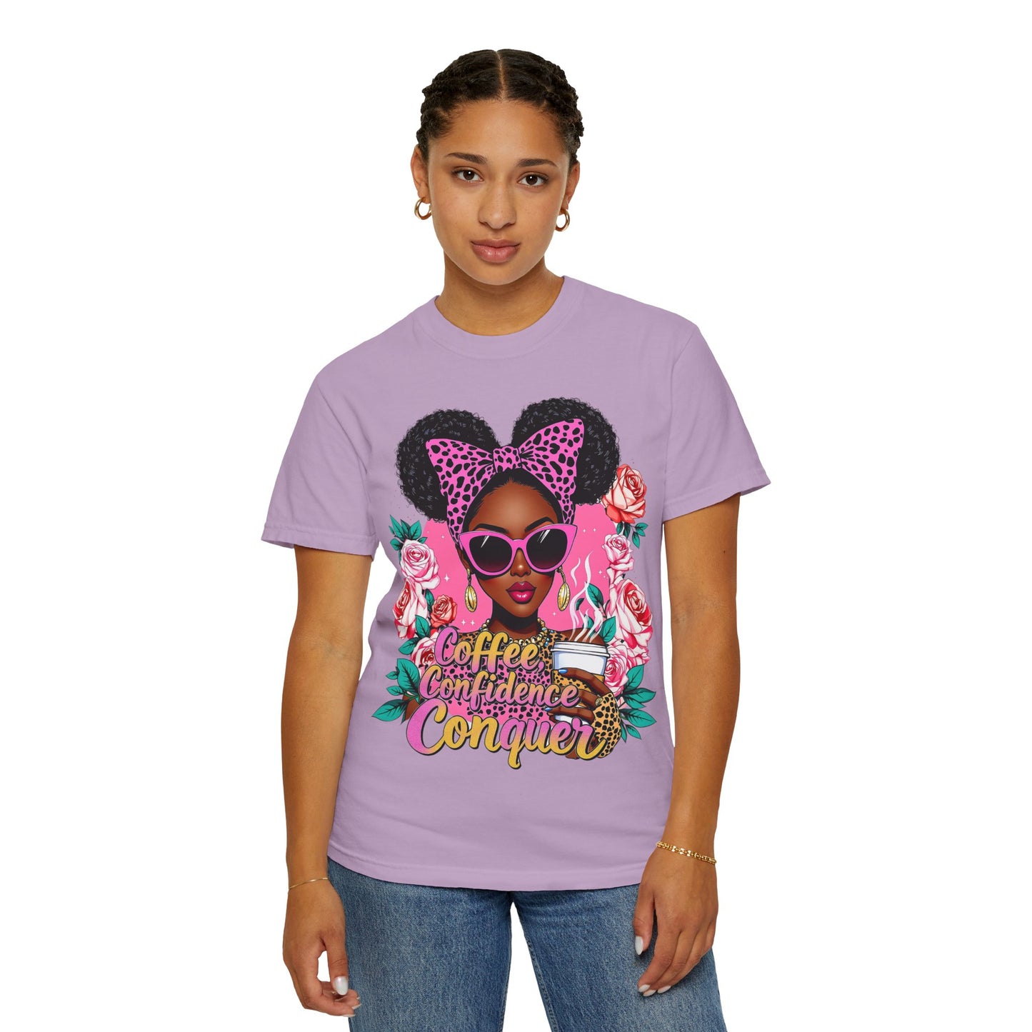 Empowering Coffee Queen T-Shirt, Confidence Tee, Motivational Shirt, Gift for Her, Inspirational Apparel
