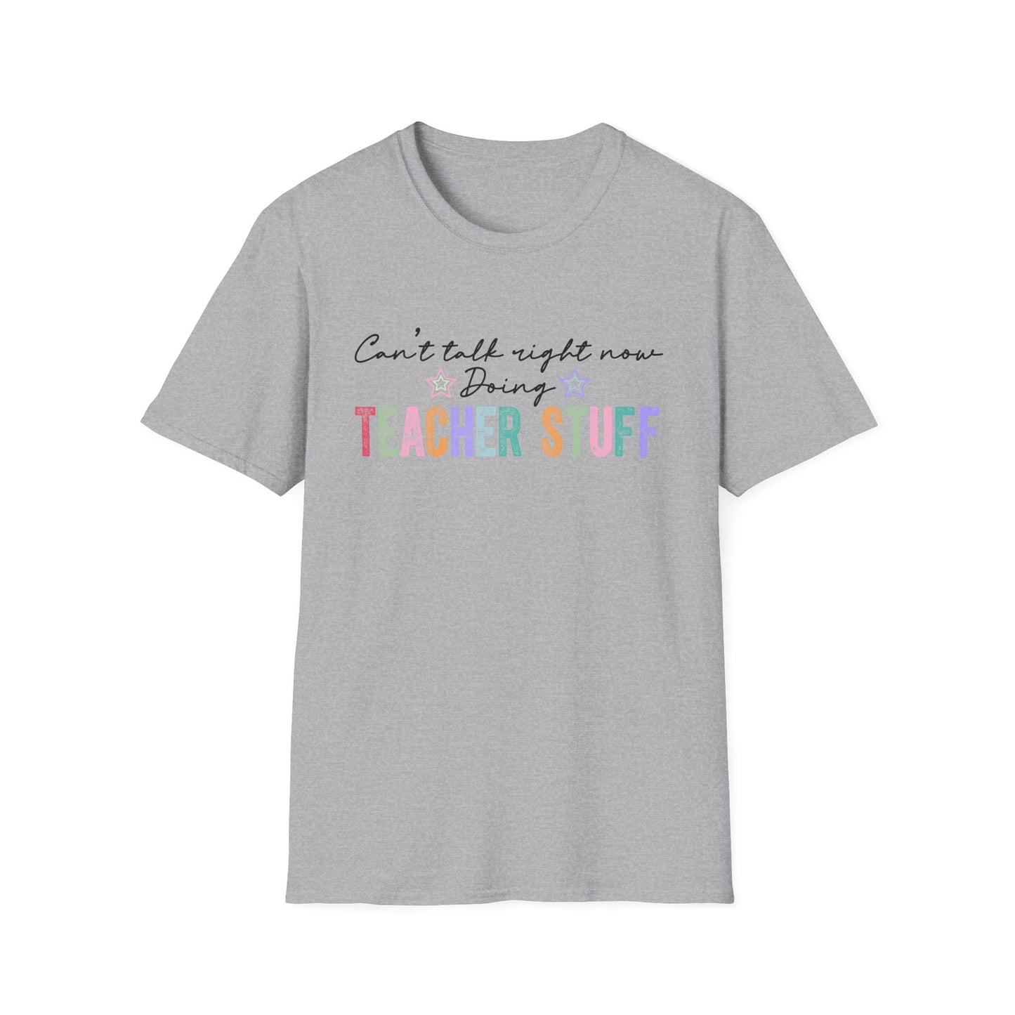 Teacher Vibes Unisex Softstyle T-Shirt - Perfect Gift for Educators, Back to School, Teacher Appreciation, Casual Wear, Classroom Style