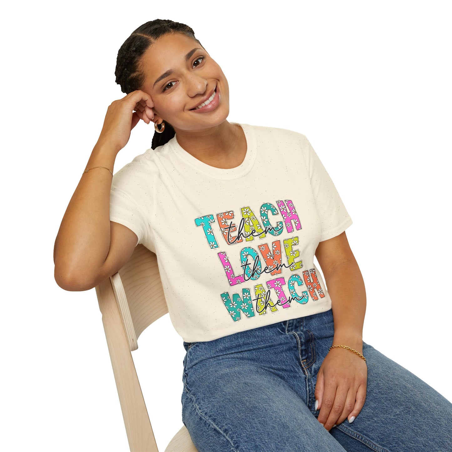 Colorful Teacher Appreciation T-Shirt, Unisex Casual Tee, Fun Gift for Educators, Back to School Shirt, Inspiring Classroom Wear