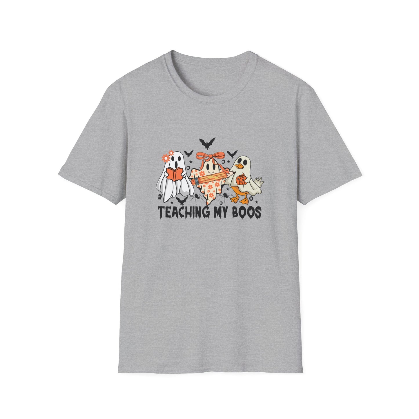 Teaching My Boos Halloween Unisex T-Shirt, Spooky Tee, Kids Play Shirt, Halloween Costume Shirt, Ghosts and Monsters Apparel