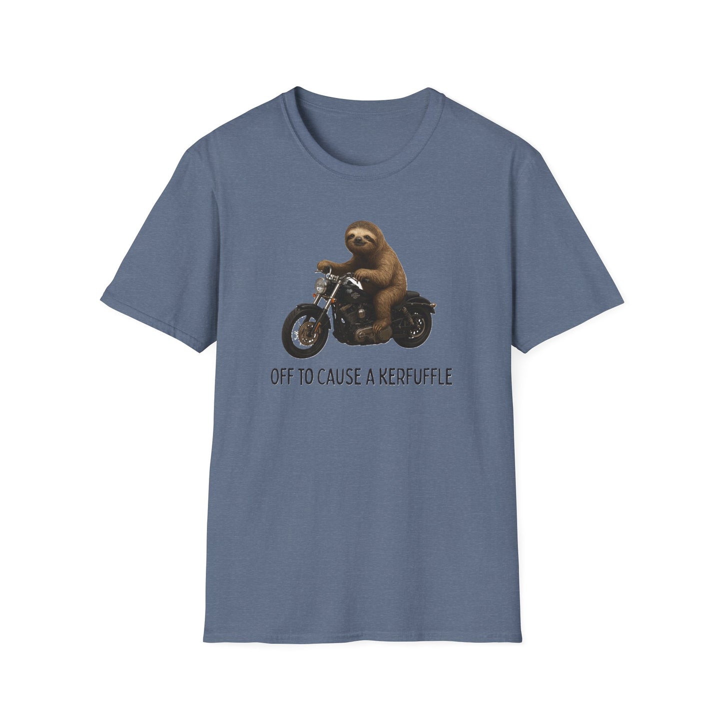 Cool Sloth Motorcycle Unisex T-Shirt, Funny Graphic Tee, Gifts for Him, Casual Wear, Animal Lover Gift, Birthday Present