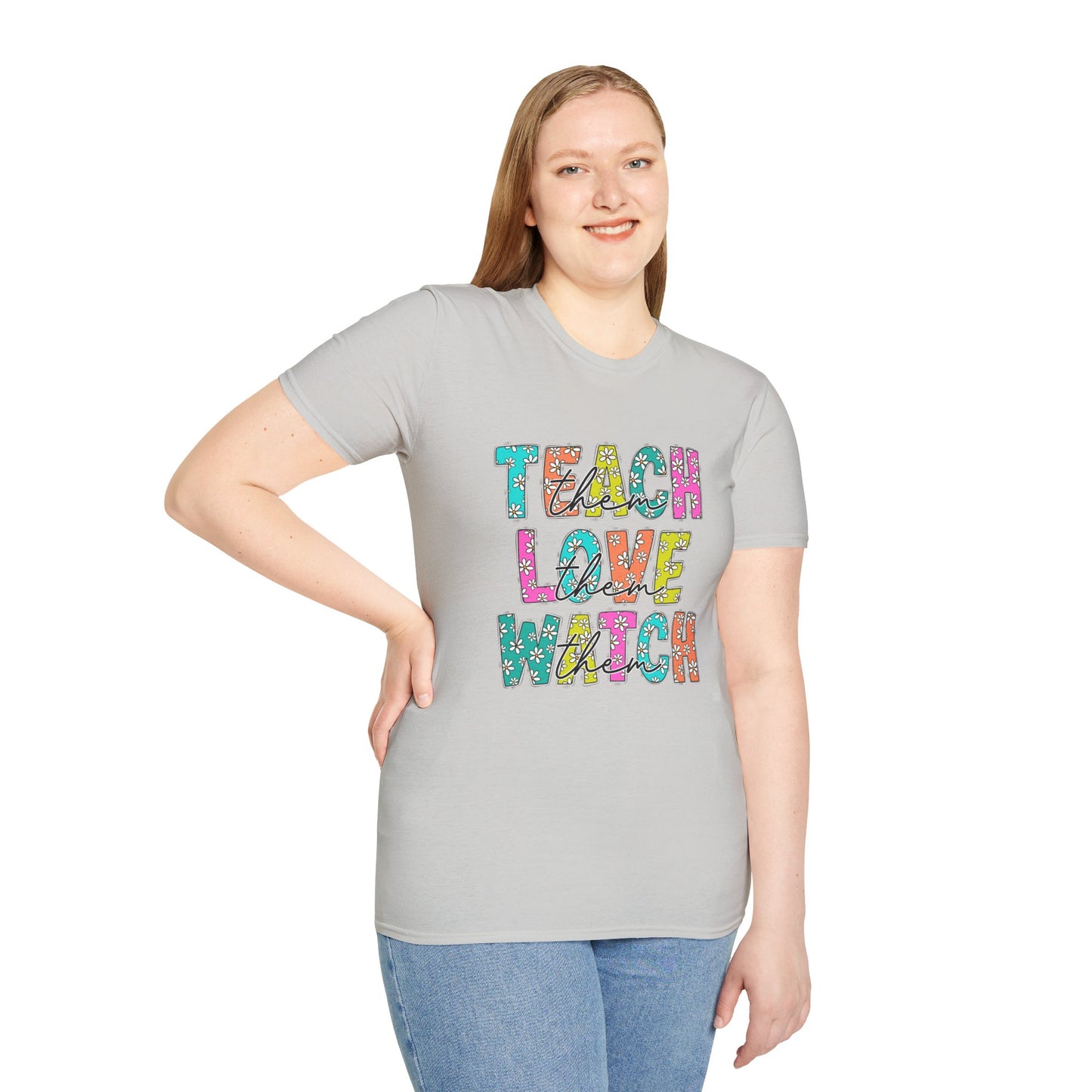 Colorful Teacher Appreciation T-Shirt, Unisex Casual Tee, Fun Gift for Educators, Back to School Shirt, Inspiring Classroom Wear