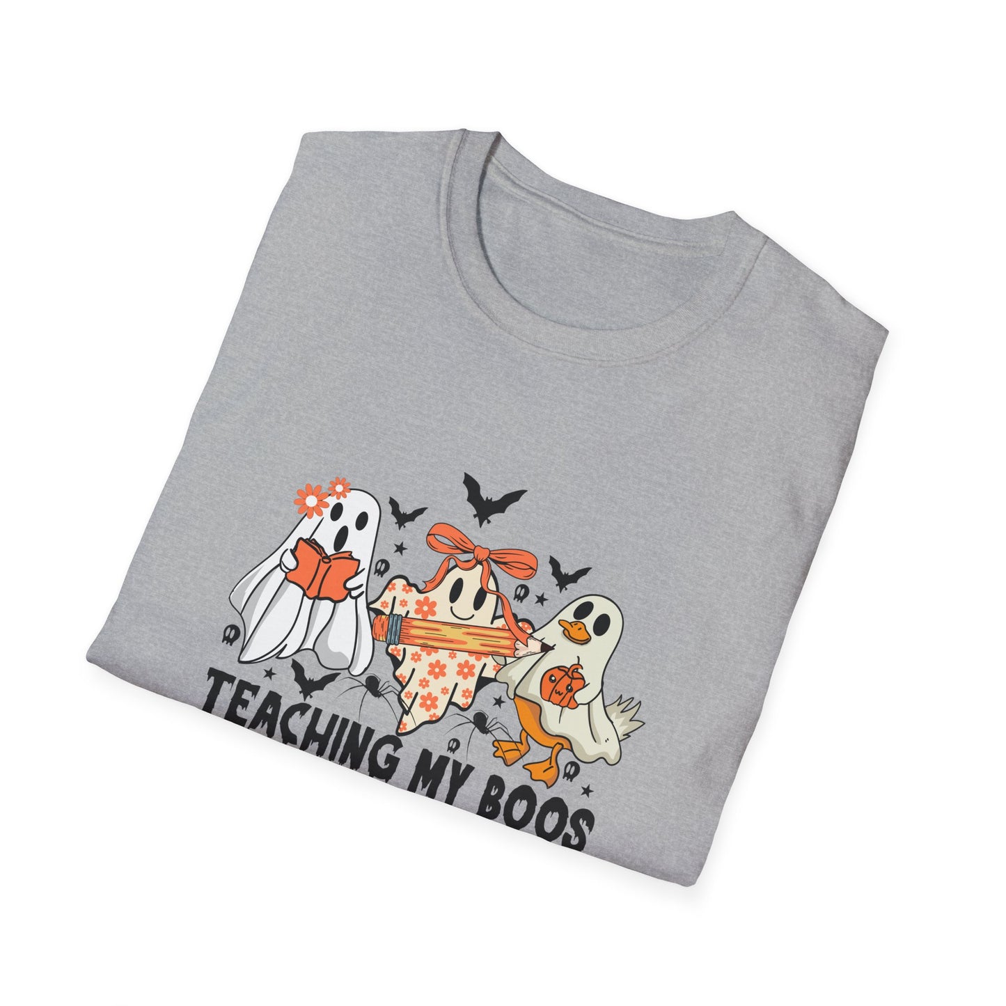 Teaching My Boos Halloween Unisex T-Shirt, Spooky Tee, Kids Play Shirt, Halloween Costume Shirt, Ghosts and Monsters Apparel