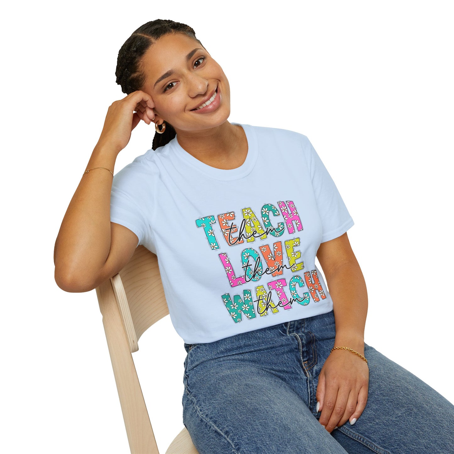 Colorful Teacher Appreciation T-Shirt, Unisex Casual Tee, Fun Gift for Educators, Back to School Shirt, Inspiring Classroom Wear