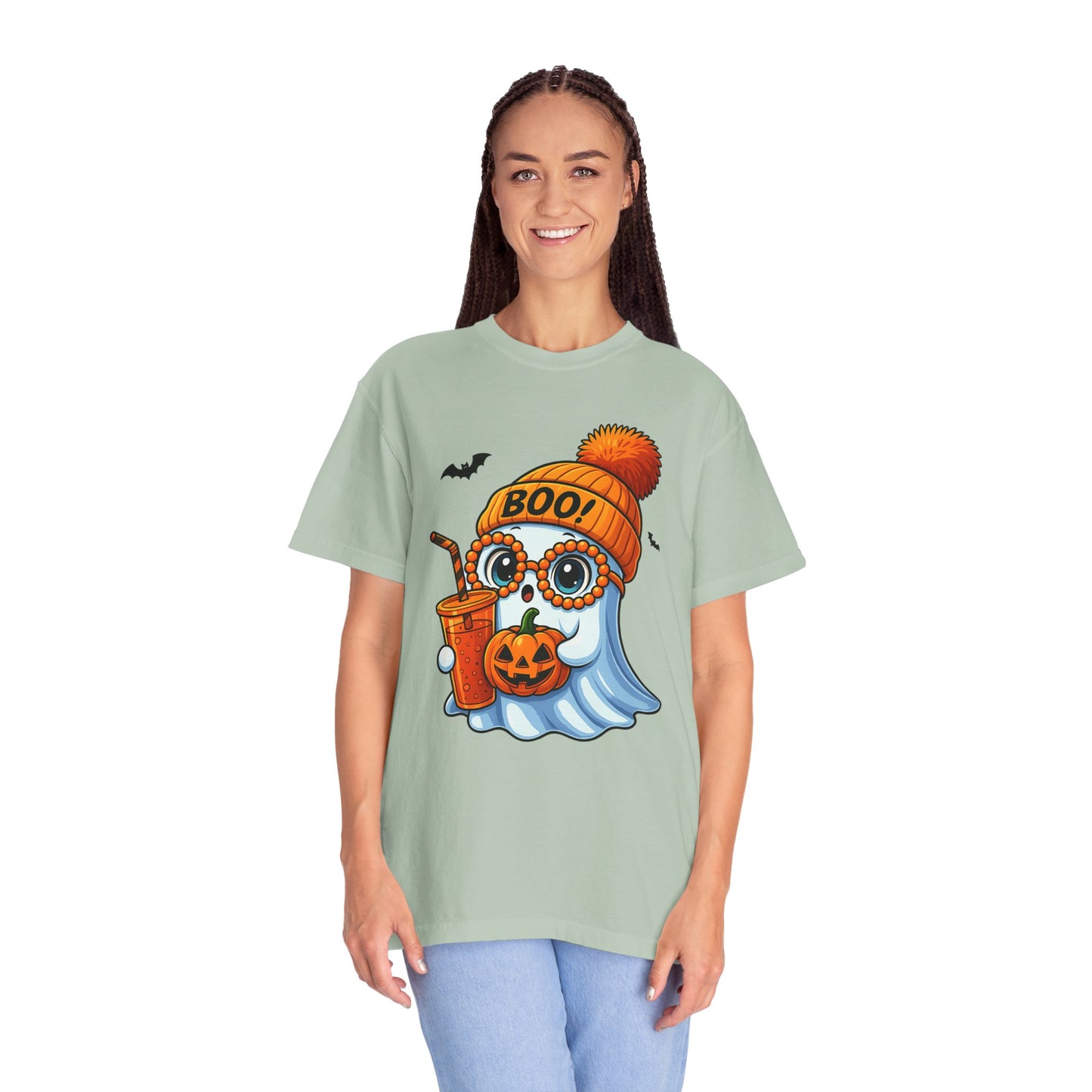 Halloween Ghost T-shirt, Comfortable Unisex Tee, Boo Theme Shirt, Fall Fashion, Spooky Season Gift