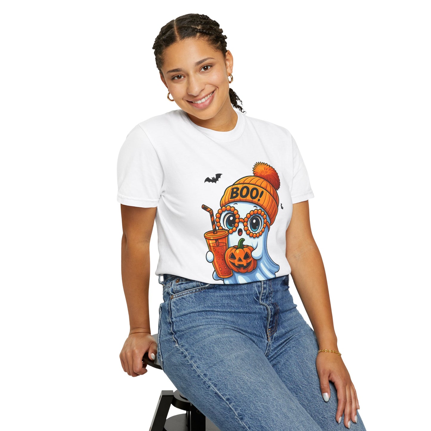 Halloween Ghost T-shirt, Comfortable Unisex Tee, Boo Theme Shirt, Fall Fashion, Spooky Season Gift
