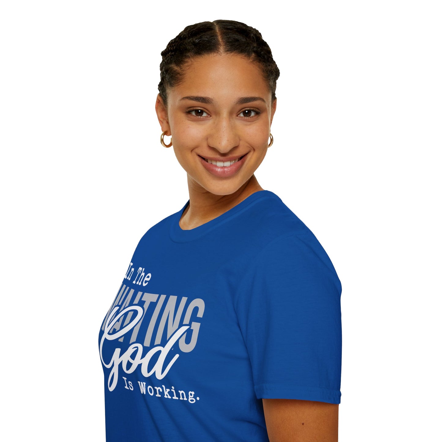 Faith-Inspired Unisex T-Shirt – Waiting on God Design, Spiritual Shirt, Christian Gift, Inspirational Apparel, Faith-Based Wear