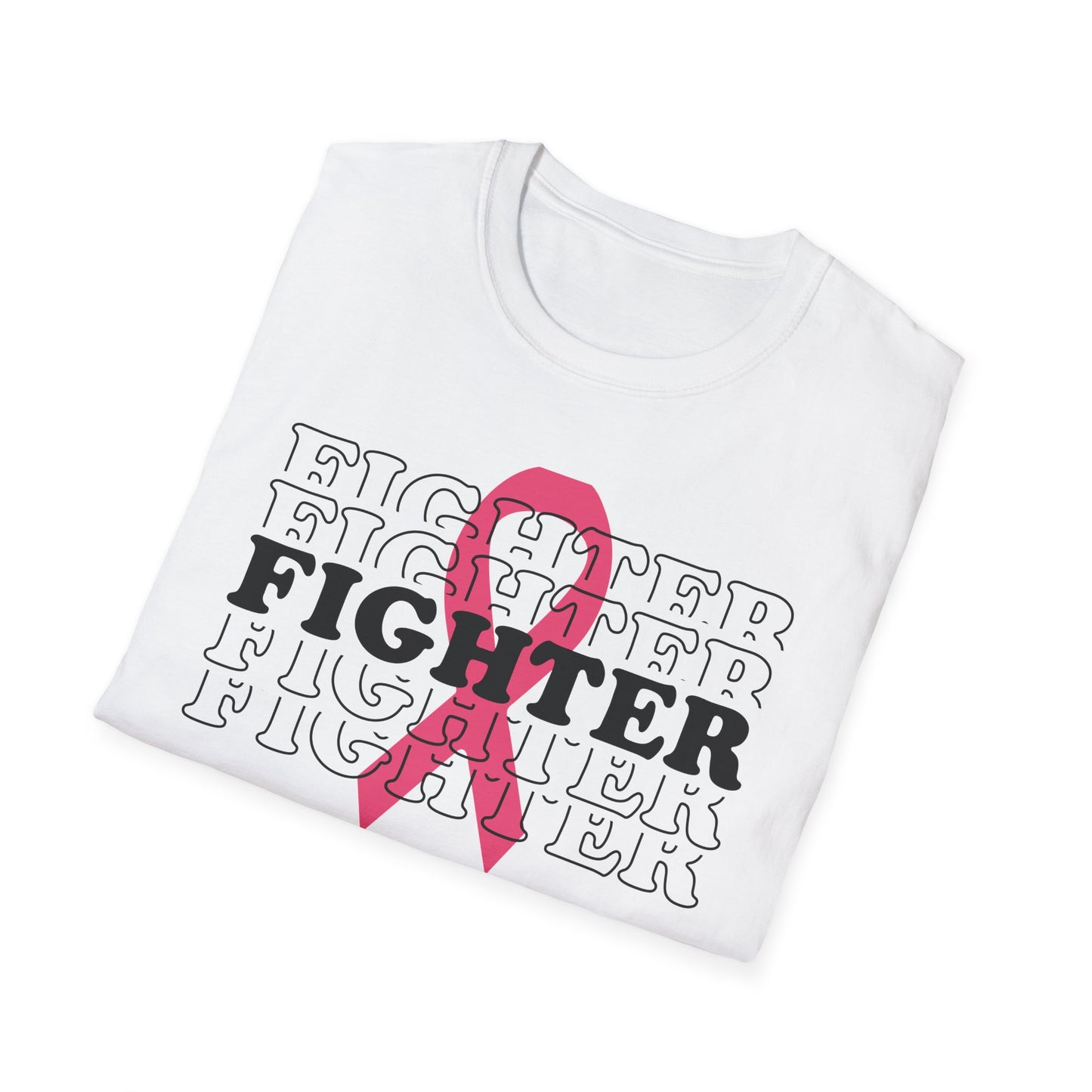 Breast Cancer Awareness T-Shirt, Fighter Shirt, Softstyle Tee, Support for Survivors, Perfect Gift for Awareness Events