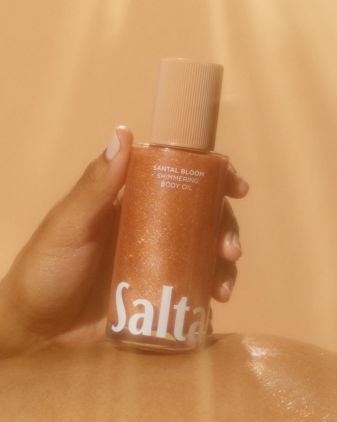 Saltair - Shimmering Body Oil - Santal Bloom Scent - Shimmering Moisturizer - 4.0 Fl Oz