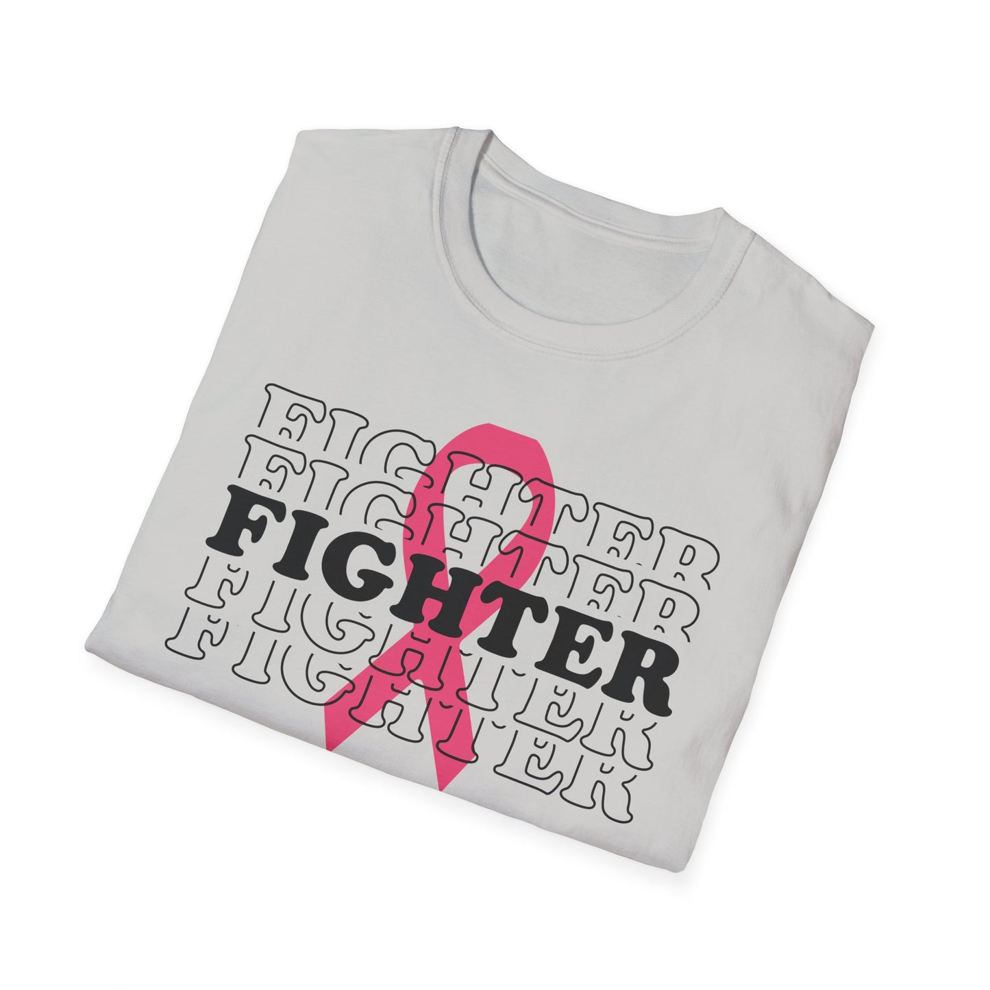 Breast Cancer Awareness T-Shirt, Fighter Shirt, Softstyle Tee, Support for Survivors, Perfect Gift for Awareness Events