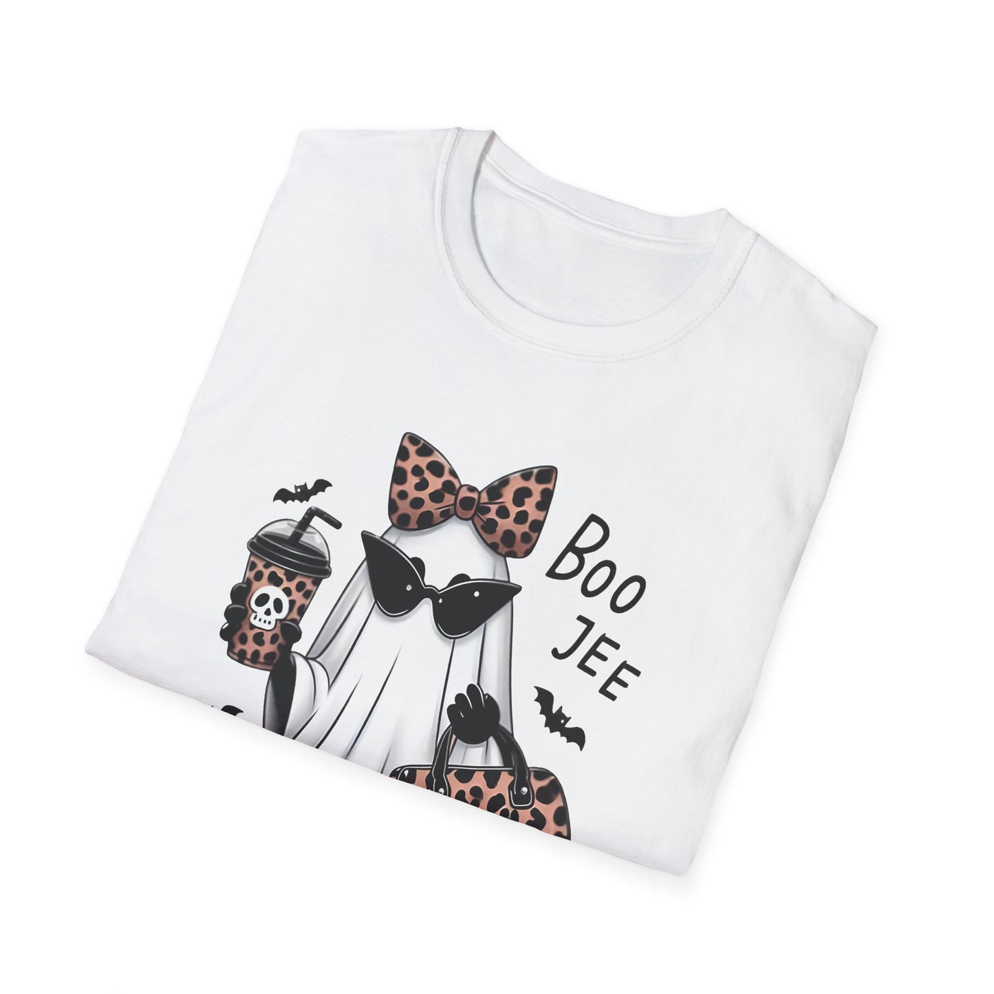 Spooky Chic T-Shirt, Halloween Shirt, Ghost Style Tee, Boo Jee Graphic Tee, Fun Unisex T-Shirt