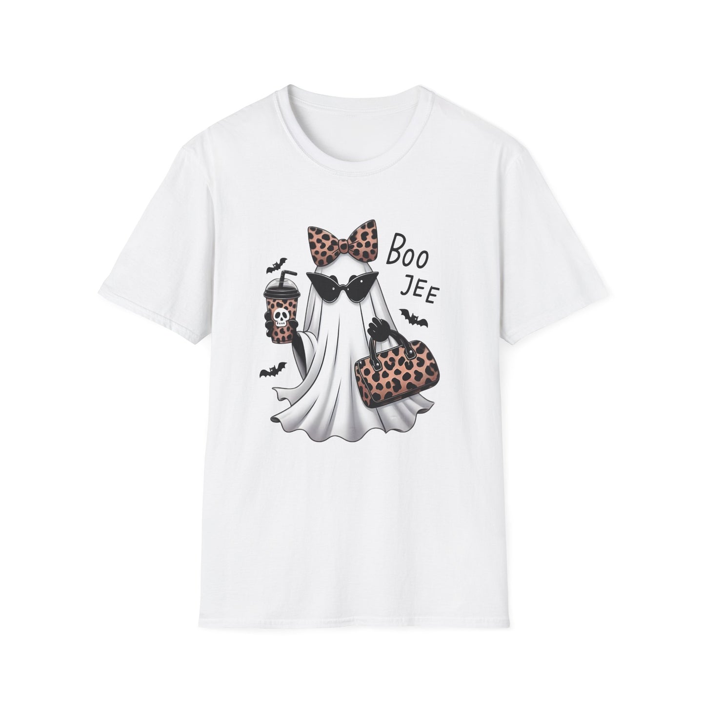 Spooky Chic T-Shirt, Halloween Shirt, Ghost Style Tee, Boo Jee Graphic Tee, Fun Unisex T-Shirt