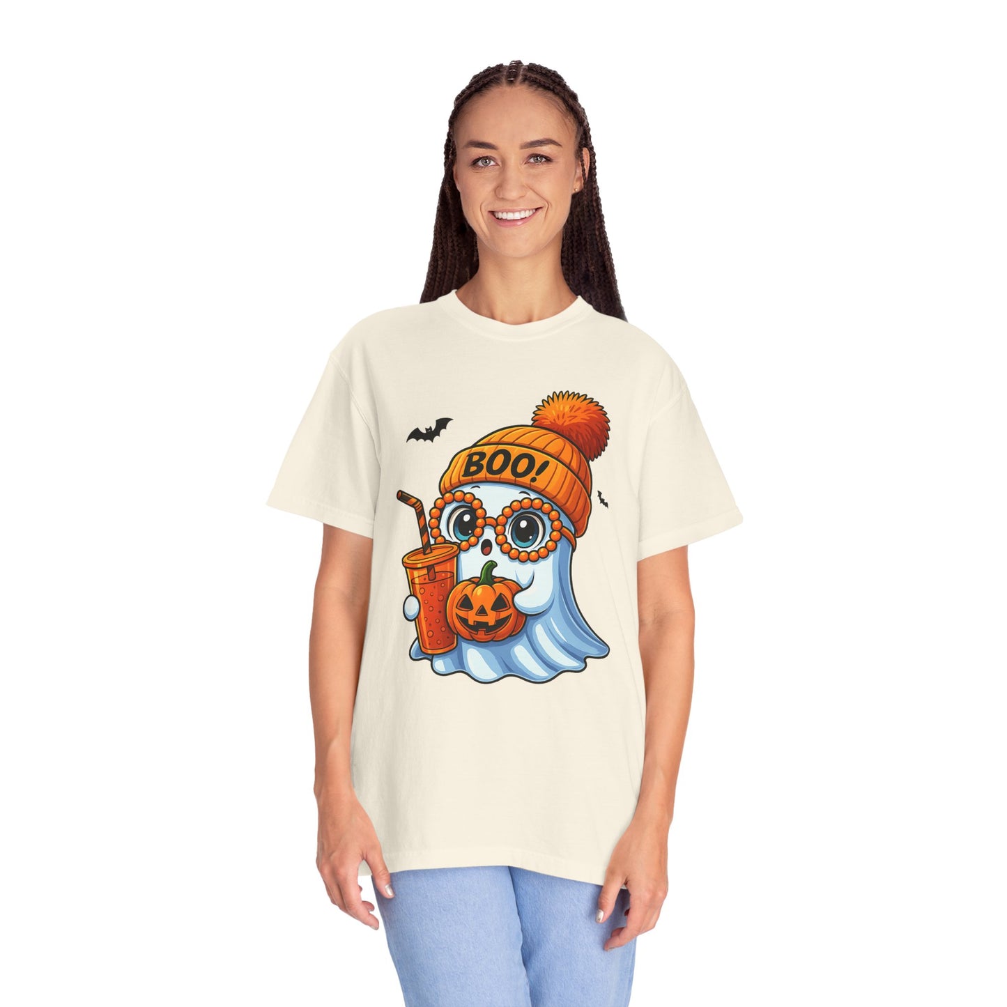 Halloween Ghost T-shirt, Comfortable Unisex Tee, Boo Theme Shirt, Fall Fashion, Spooky Season Gift