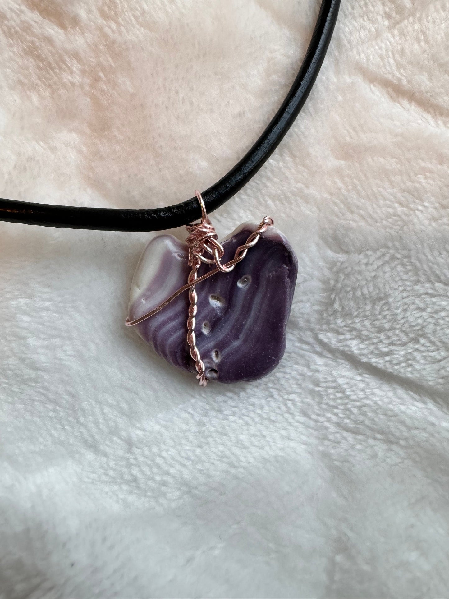 Wampum Pendant and Necklace
