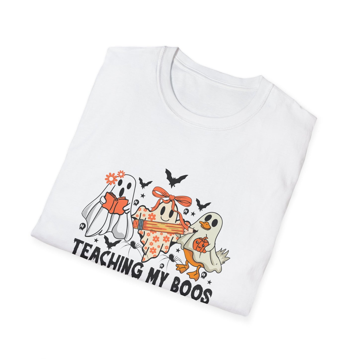 Teaching My Boos Halloween Unisex T-Shirt, Spooky Tee, Kids Play Shirt, Halloween Costume Shirt, Ghosts and Monsters Apparel