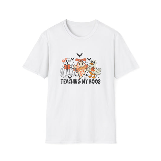Teaching My Boos Halloween Unisex T-Shirt, Spooky Tee, Kids Play Shirt, Halloween Costume Shirt, Ghosts and Monsters Apparel