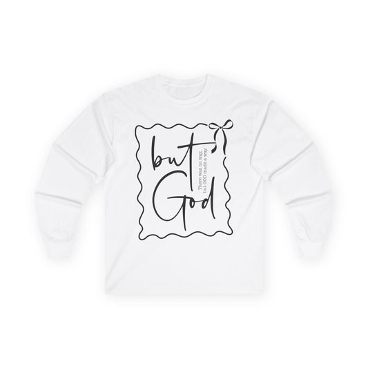 Faith-Inspired Long Sleeve Tee - Perfect for God’s Love, Christian Apparel, Gift for Her, Inspirational Wear, Cozy Outfit