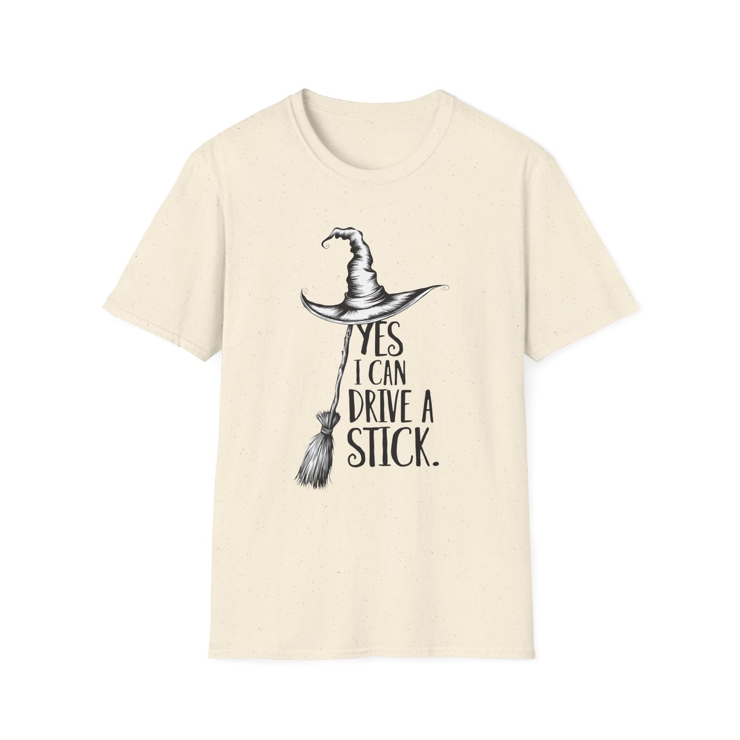 Funny Witch T-Shirt for Halloween, Unisex Softstyle Tee, Drive a Stick Shirt, Gift for Witch Lovers, Spooky Season Top, Cute Halloween [...]
