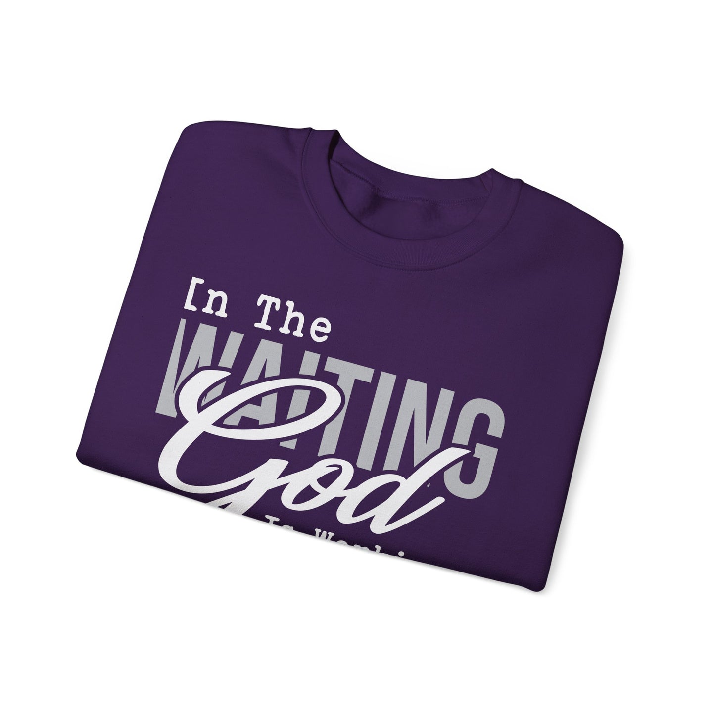 Inspirational Unisex Sweatshirt - 'In The Waiting God Is Working' - Cozy Gift for Faithful Friends, Spiritual Motivational Wear, [...]
