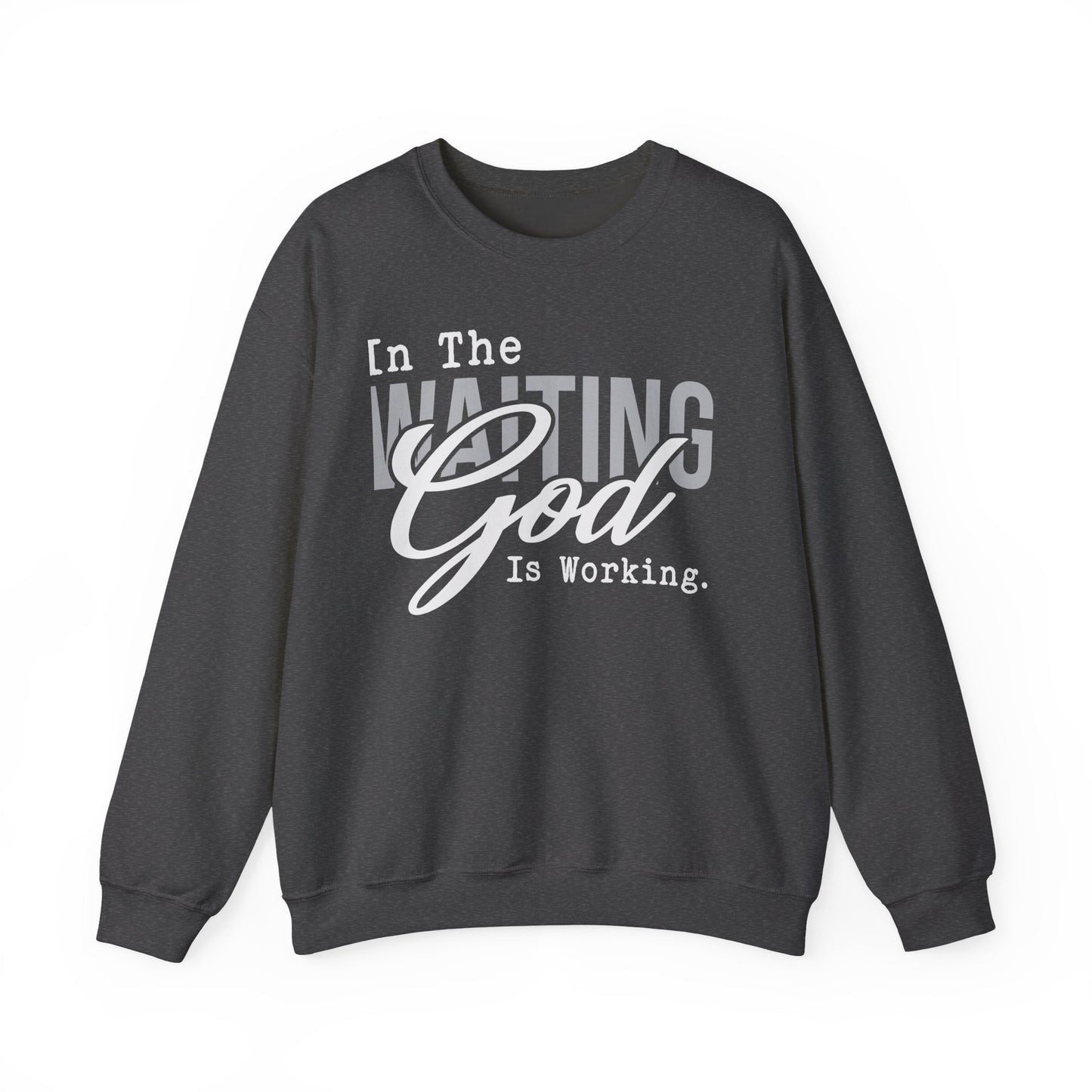 Inspirational Unisex Sweatshirt - 'In The Waiting God Is Working' - Cozy Gift for Faithful Friends, Spiritual Motivational Wear, [...]