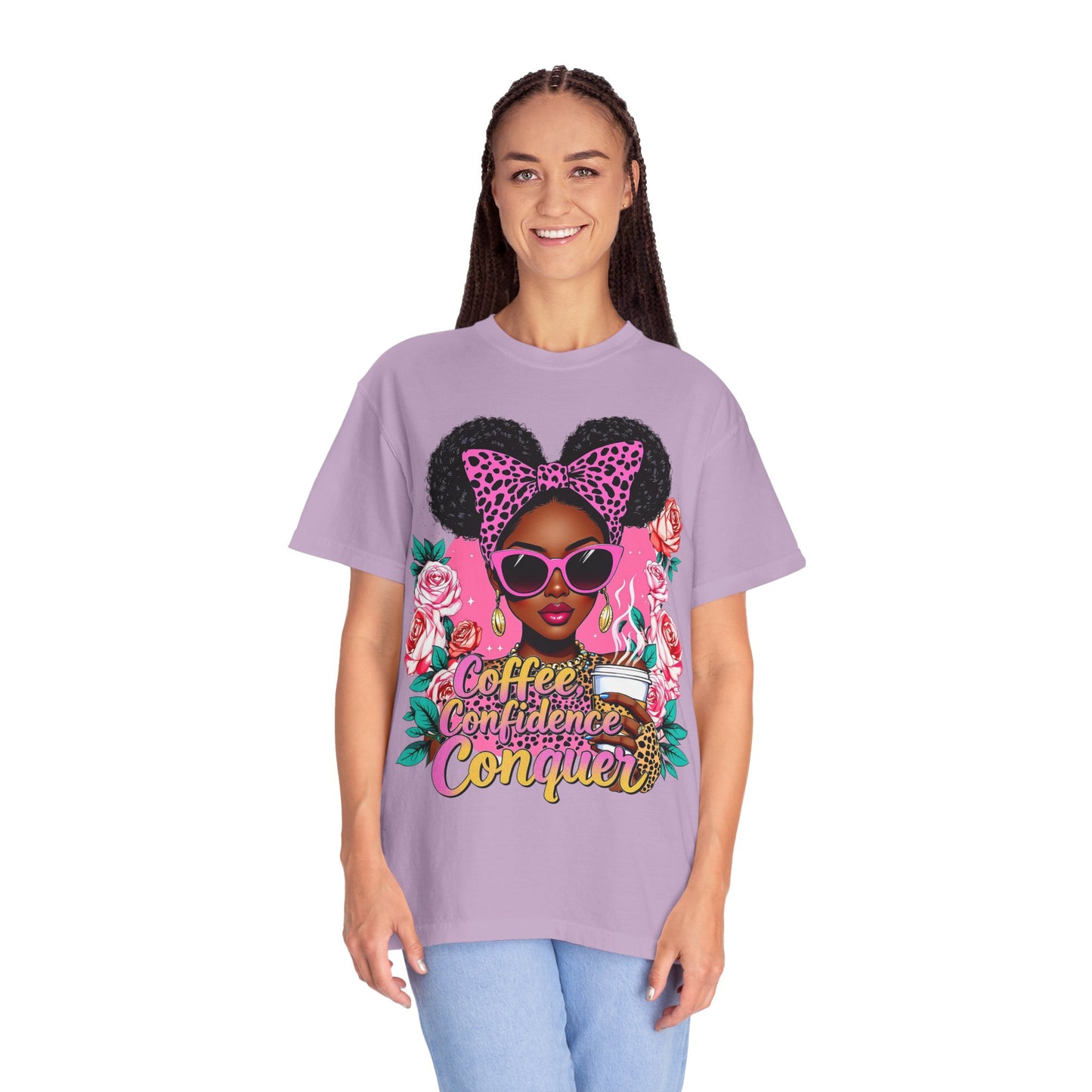 Empowering Coffee Queen T-Shirt, Confidence Tee, Motivational Shirt, Gift for Her, Inspirational Apparel