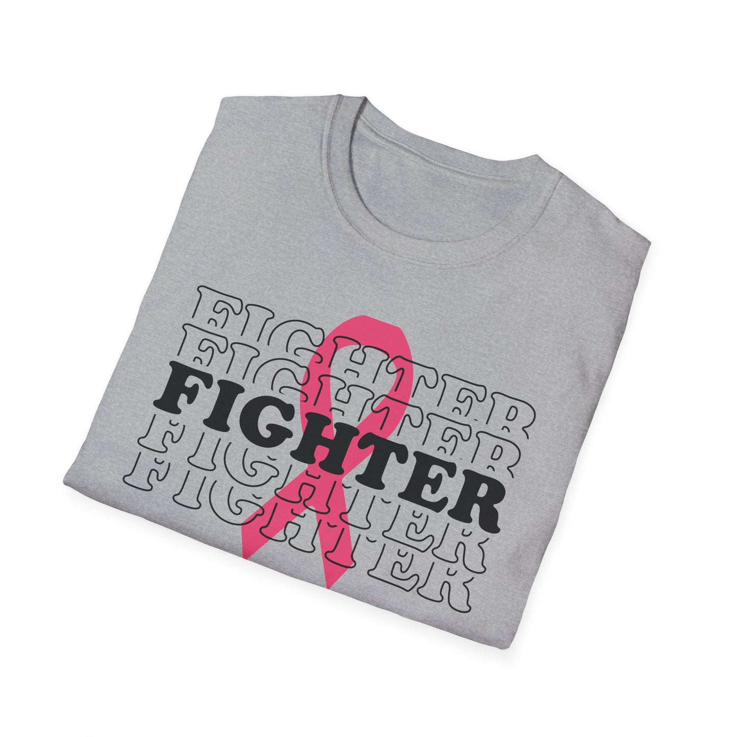 Breast Cancer Awareness T-Shirt, Fighter Shirt, Softstyle Tee, Support for Survivors, Perfect Gift for Awareness Events