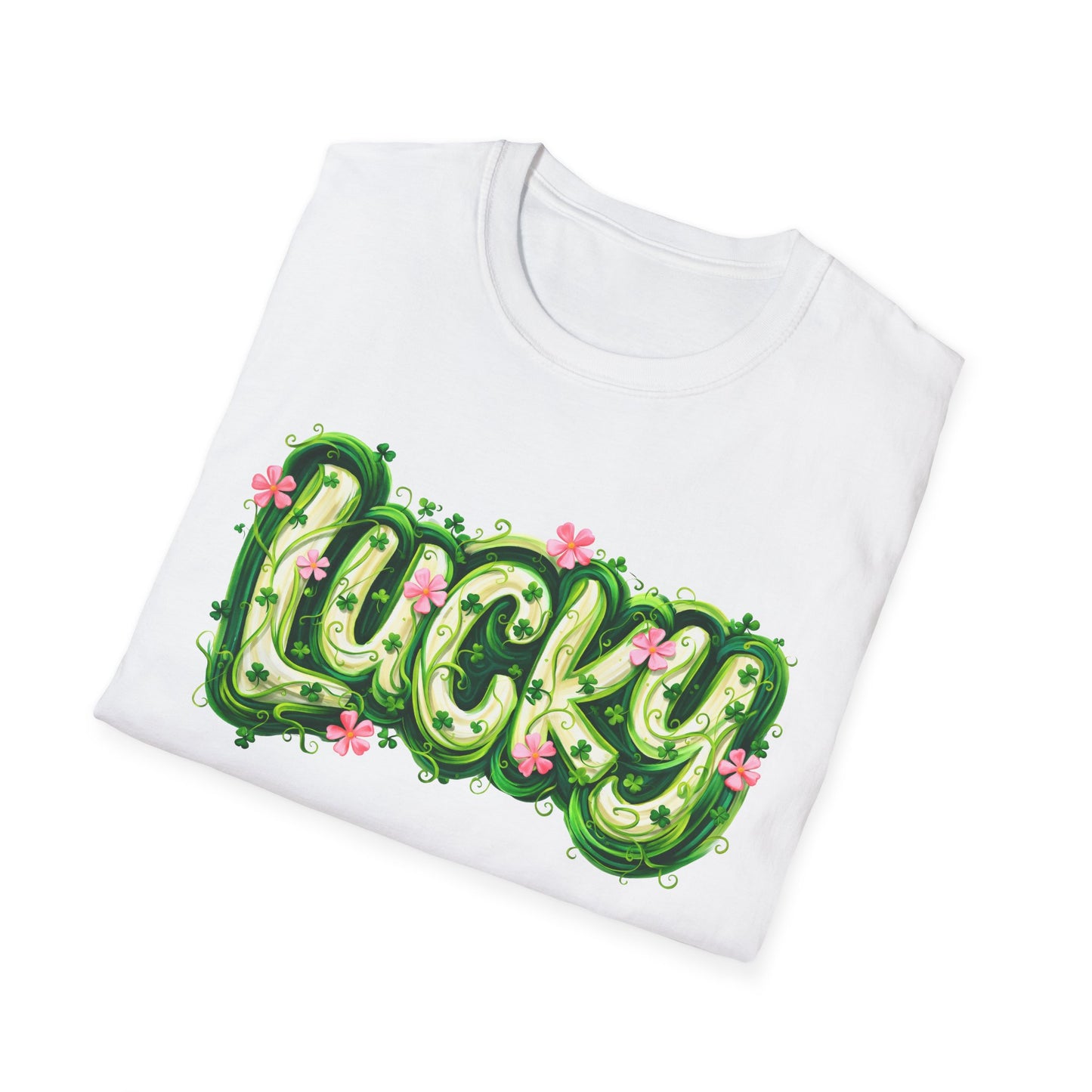 Lucky Clover T-Shirt — St. Patrick's Day Floral Graphic Tee