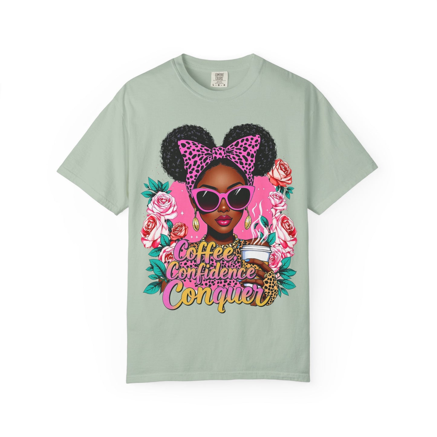Empowering Coffee Queen T-Shirt, Confidence Tee, Motivational Shirt, Gift for Her, Inspirational Apparel