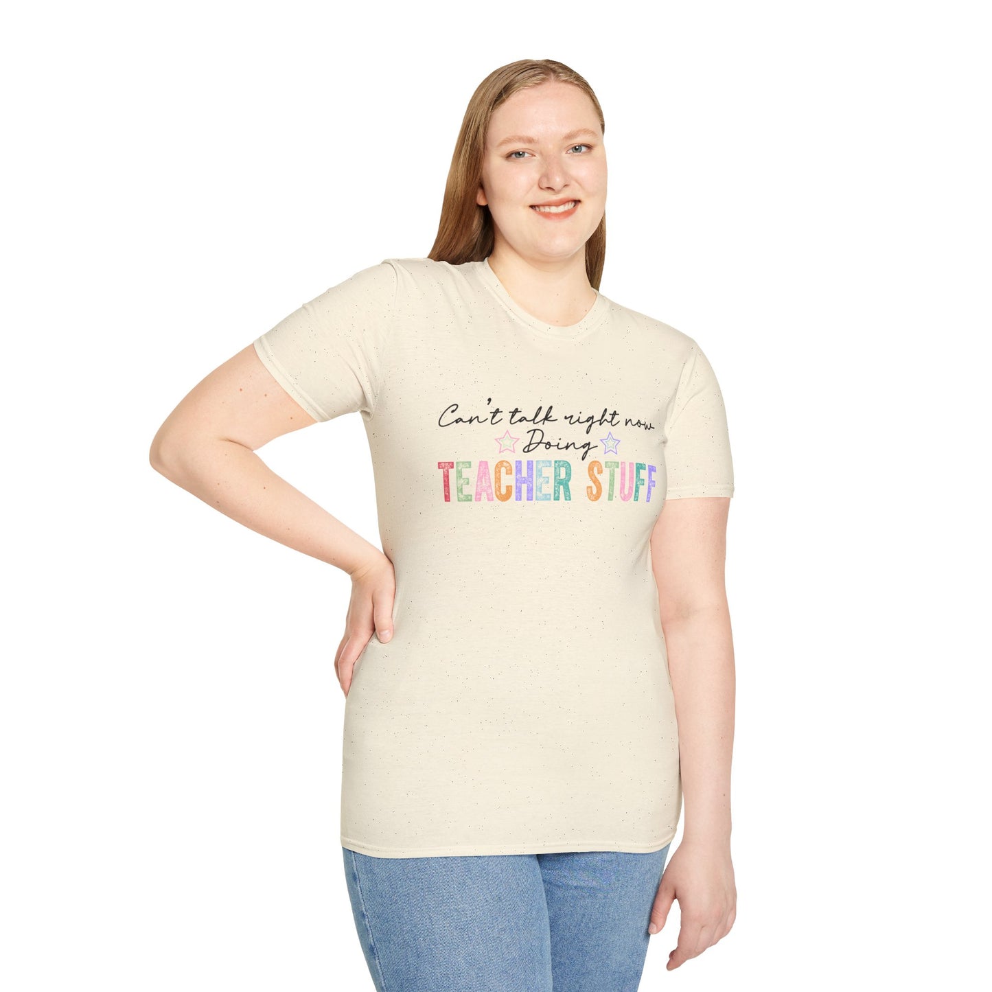 Teacher Vibes Unisex Softstyle T-Shirt - Perfect Gift for Educators, Back to School, Teacher Appreciation, Casual Wear, Classroom Style