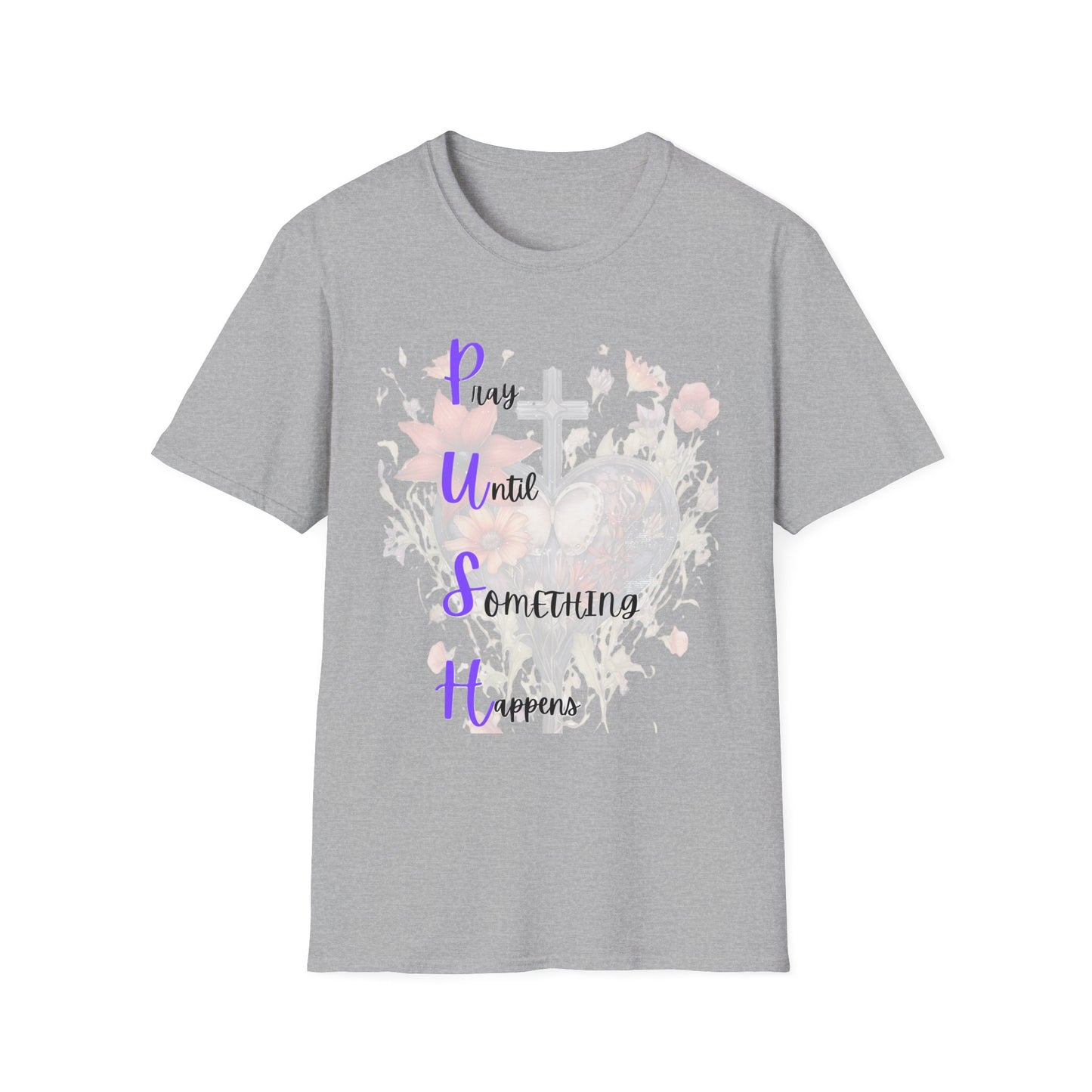 Inspirational Unisex T-Shirt - P.U.S.H. Pray Until Something Happens, Motivational Shirt, Faith-Based Apparel, Gift for Believers, [...]