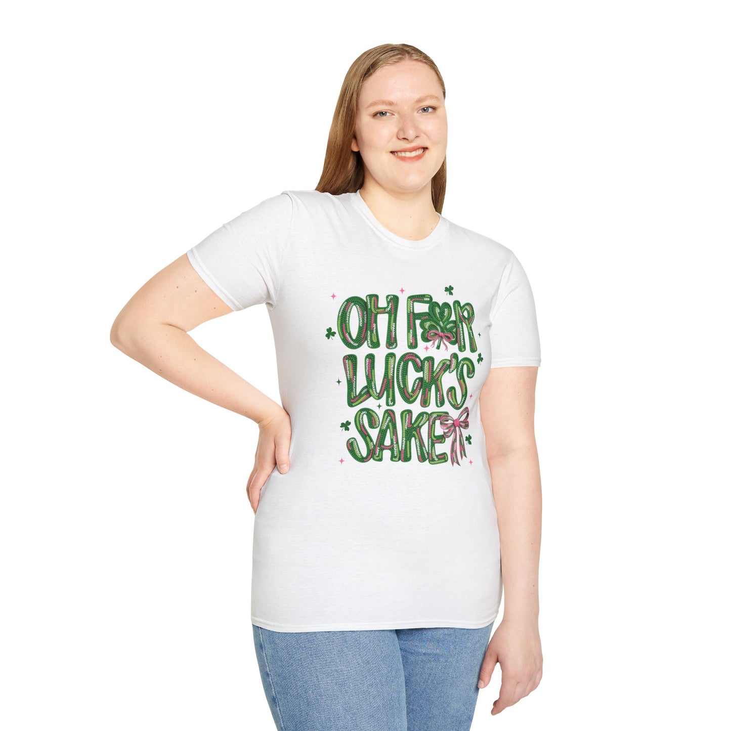 Oh For Luck's Sake T-Shirt — Funny St. Patrick’s Day Shamrock Tee