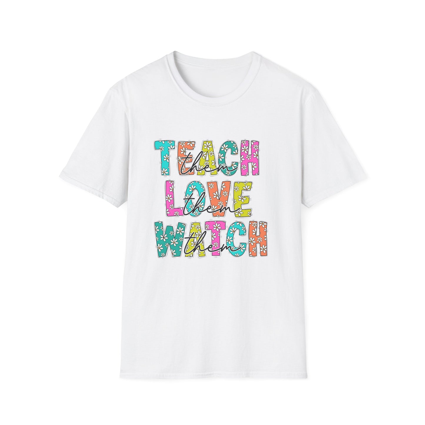 Colorful Teacher Appreciation T-Shirt, Unisex Casual Tee, Fun Gift for Educators, Back to School Shirt, Inspiring Classroom Wear