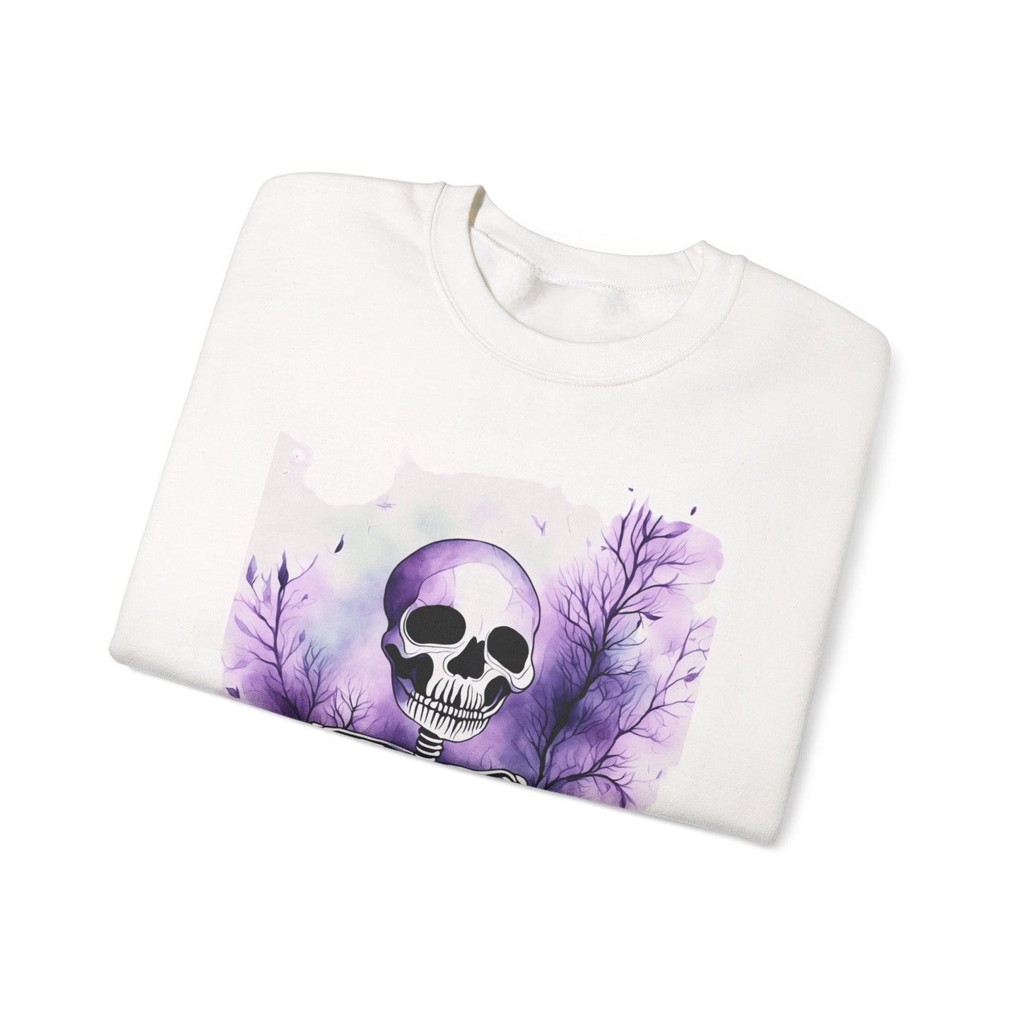 Skeleton Art Unisex Sweatshirt, Cozy Fall Fashion, Halloween Outfit, Artistic Gift, Skeleton Sweatshirt, Soft Crewneck
