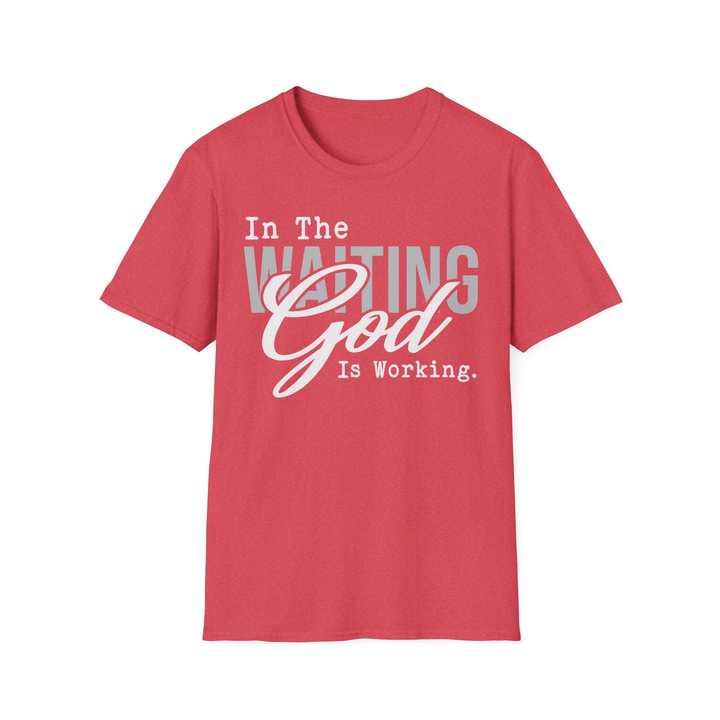 Faith-Inspired Unisex T-Shirt – Waiting on God Design, Spiritual Shirt, Christian Gift, Inspirational Apparel, Faith-Based Wear
