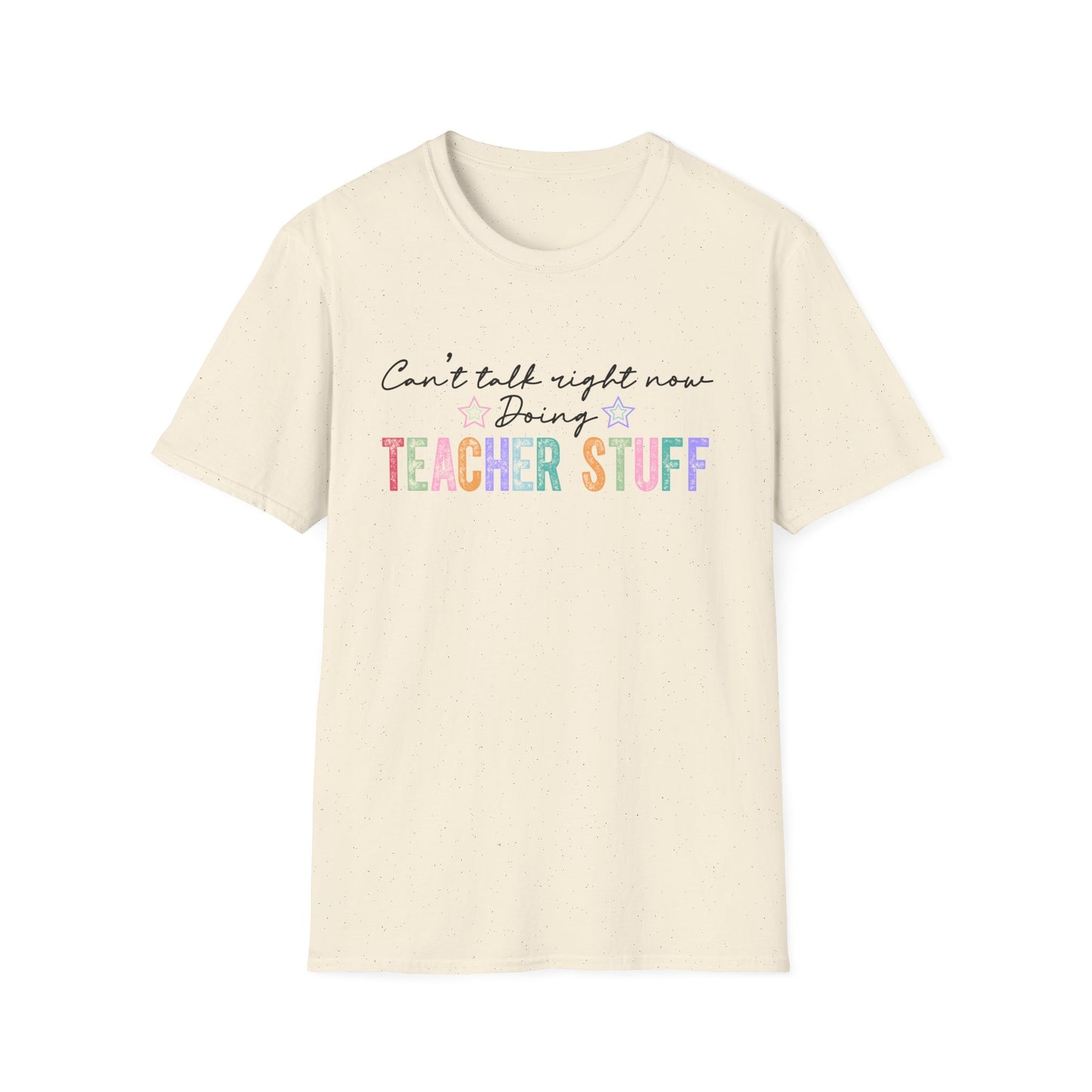 Teacher Vibes Unisex Softstyle T-Shirt - Perfect Gift for Educators, Back to School, Teacher Appreciation, Casual Wear, Classroom Style
