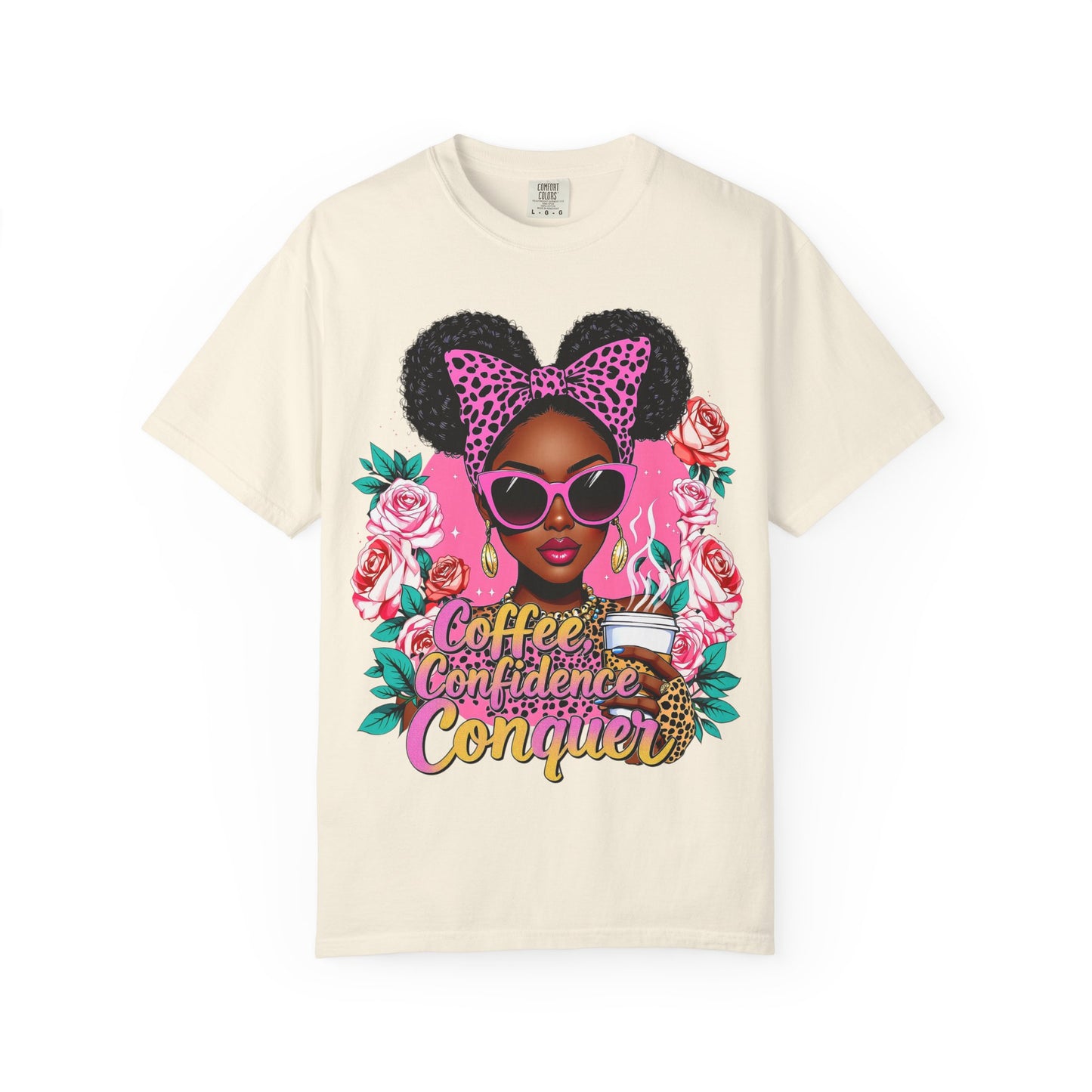 Empowering Coffee Queen T-Shirt, Confidence Tee, Motivational Shirt, Gift for Her, Inspirational Apparel