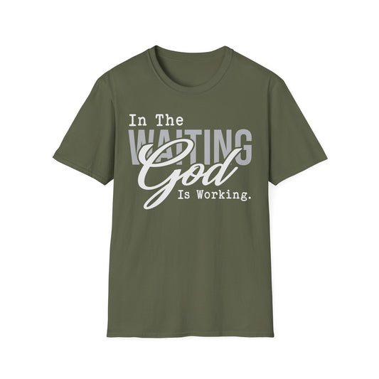 Faith-Inspired Unisex T-Shirt – Waiting on God Design, Spiritual Shirt, Christian Gift, Inspirational Apparel, Faith-Based Wear