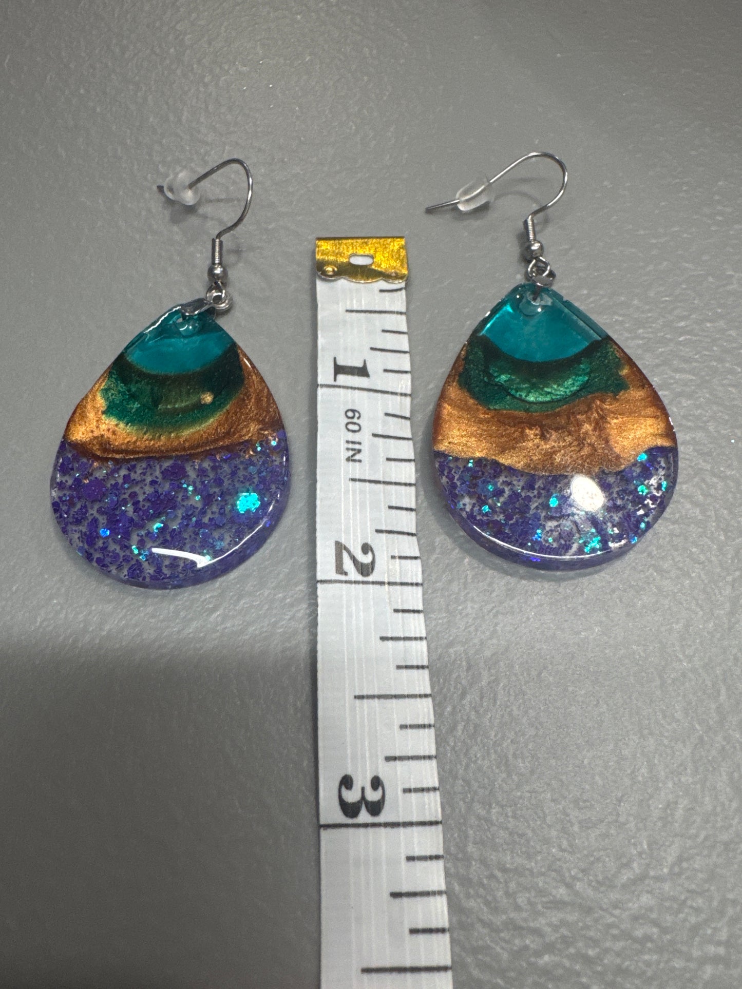 Multicolor Resin Earrings