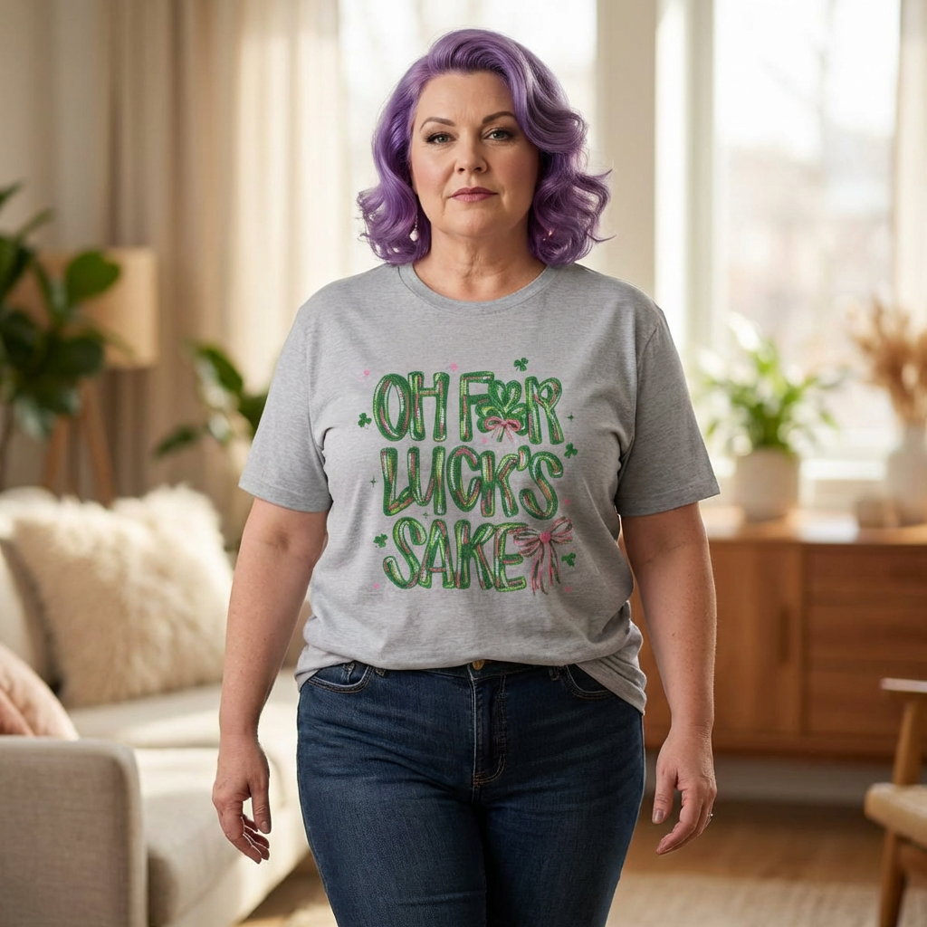 Oh For Luck's Sake T-Shirt — Funny St. Patrick’s Day Shamrock Tee