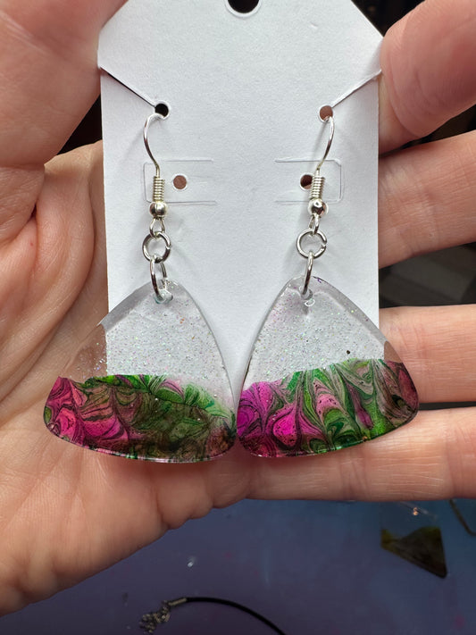 Bloom Horizon Resin Drop Earrings 🌸