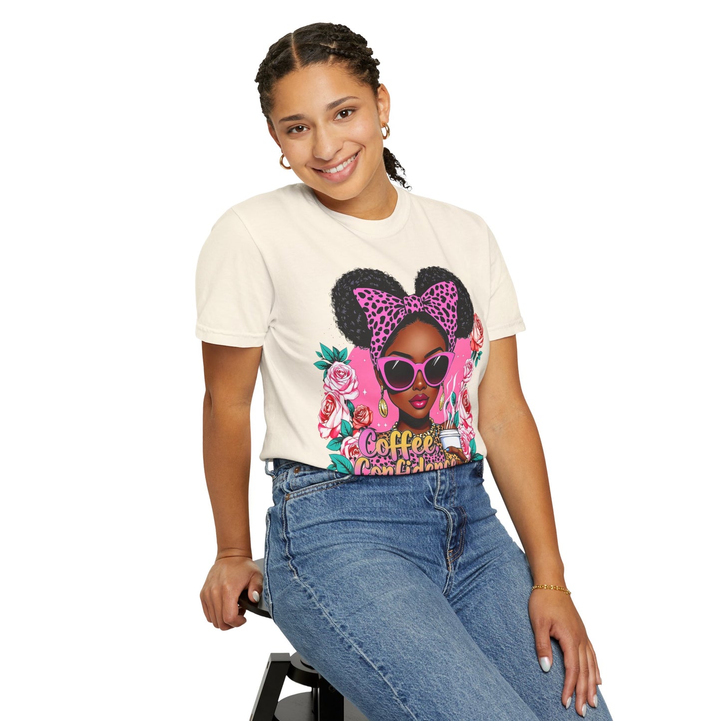 Empowering Coffee Queen T-Shirt, Confidence Tee, Motivational Shirt, Gift for Her, Inspirational Apparel