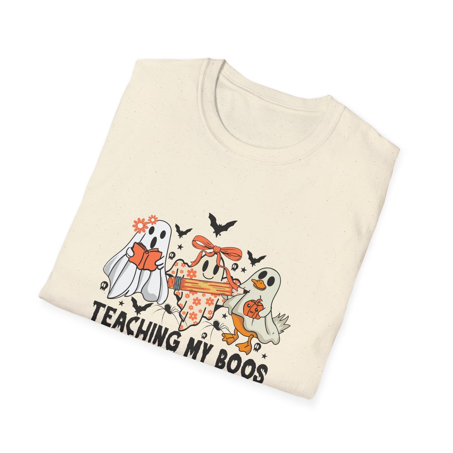 Teaching My Boos Halloween Unisex T-Shirt, Spooky Tee, Kids Play Shirt, Halloween Costume Shirt, Ghosts and Monsters Apparel